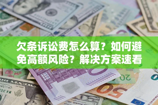 北京欠条诉讼费怎么算？如何避免高额风险？解决方案速看！