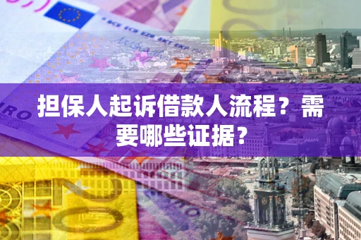 北京担保人起诉借款人流程？需要哪些证据？