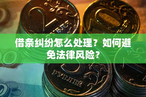北京借条纠纷怎么处理？如何避免法律风险？