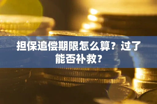 北京担保追偿期限怎么算？过了能否补救？